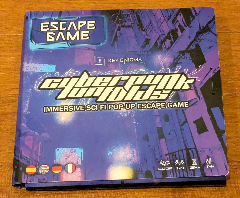 Cyberpunk Unfolds: Immersive Sci-fi Pop-Up Escape Game Key Enigma Unplayed - Image 1 of 1