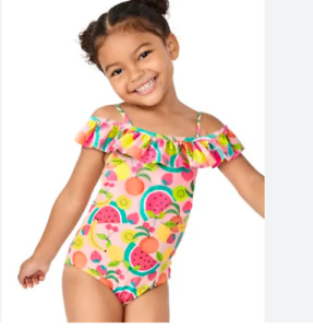 NWT Gymboree Toddler  3T Fruit Off Shoulder  Ruffle Swimsuit  Splish-Splash $45