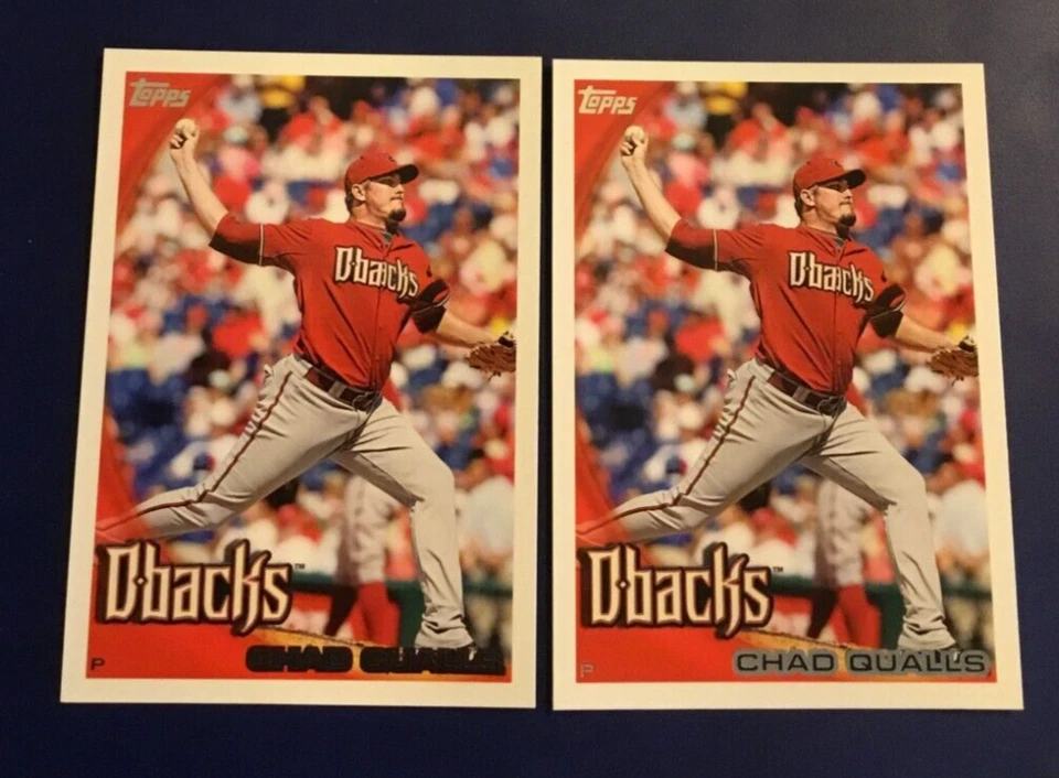 2010 Topps # 606 CHAD QUALLS Lot 2 Arizona Diamondbacks Hot $$ - Image 1 of 1