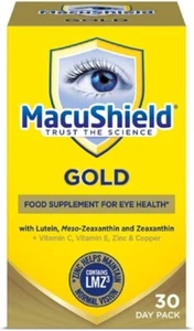 MacuShield Gold Food Supplement For Eye Health - 90 Capsules For 30 Days(Fresh)