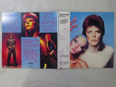 David Bowie Pinups Ryko Analogue RALP 0136-2 US clear,Numbered VINYL LP OBI - Image 1 of 3