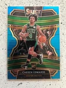 2019-20 Panini Select Concourse Blue Prizm /299 Carsen Edwards #18 Rookie RC
