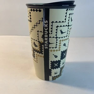 Starbucks New Mexico Ceramic Travel Mug Southwest Tumbler 12 fl oz Bears Chiles - Picture 1 of 20