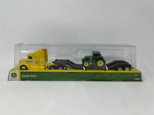 John Deere 1:64 Yellow Hauler Semi Set with Semi Truck, Trailer & Farm Tractor - Picture 1 of 4