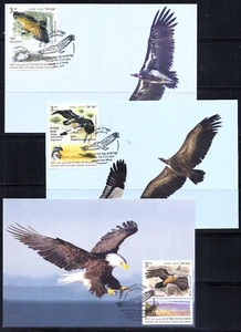 ISRAEL 2013 ADLERSCHUTZ 3 BRIEFMARKEN MAXI MAXIMUM KARTE VÖGEL FAUNA - Bild 1 von 1