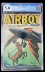 Airboy Comics #V7 #8 CGC 5.0 OFWHT/WHT Pages Golden Age War Comics