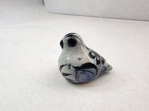 Vtg Signed Tonala Bird Mexican Folk Art Pottery Miniature Figurine "Signed " - Picture 1 of 6