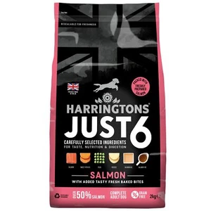 Harringtons Just 6 Salmon & Vegetables Grain Free Dry Dog Food 2kg - Picture 1 of 1