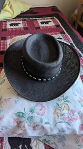 Top This Inc Straw Sun Hat Adult One Size With Ribbon Made In USA - Picture 1 of 9