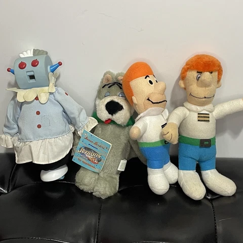 Vintage Warner Brothers THE JETSONS Plushie 8 Inch Toy Set Of 4 Cover