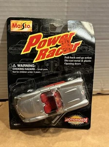 MAISTO POWER RACER PLATEADO CHEVY C1 1957 CORVETTE ESCALA 1:38 PULL BACK & GO - Imagen 1 de 7