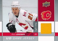 2009-10 Upper Deck GAME JERSEY II #OJ OLLI JOKINEN - Calgary Flames