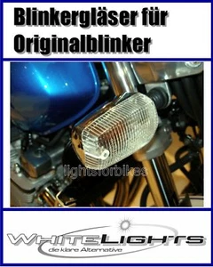 White Clear Indicator Lenses Yamaha FZ 750 FZR 750 FZX 750 SRX 600 Clear Signals - Picture 1 of 1