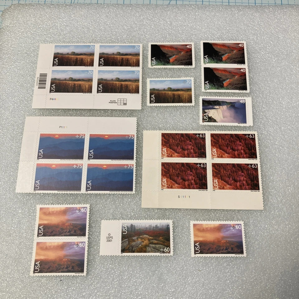 21 NEW/MNH USA Photo Air Mail Stamps singles/sheets, 1999-2007. A Deal- $1 Ships - Image 1 of 4