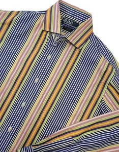Polo Ralph Lauren Westerton Striped Long Sleeve Button Up Collared Shirt Mens S - Picture 1 of 8