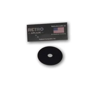 Replacement Classic Arcade Joystick Black Disk 0.3" Center Hole Disk 2in Overall - Picture 1 of 1