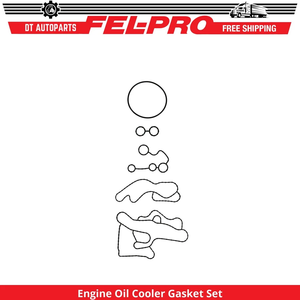 Juego de juntas de enfriador de aceite de motor V8 Fel-Pro 6,4 L para Ford F-250 Super Duty 2008-2010 Foto 1 de 1