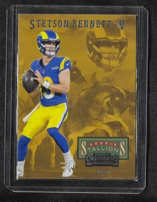 2023 Panini Contenders - Rookie Stallions Stetson Bennett #4 (RC) - Image 1 of 2