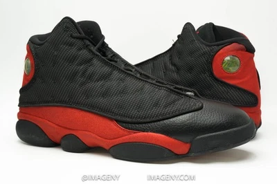 AIR JORDAN 13 XIII RETRO USADO TALLA 13 CRIADO NEGRO ROJO VERDADERO BLANCO 414571 004 Foto 1 de 4