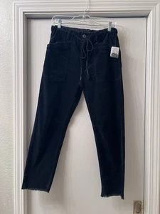 Free People Black Corduroy Pants NEW Sz XS - Picture 1 of 13
