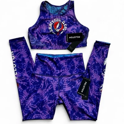 Conjunto GRATEFUL DEAD x WH – Legging + Sutiã (Novo com etiquetas) 🌀 Peloton - Imagem 1 de 4