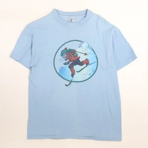 Vintage Ski Karikatur T-Shirt Größe L 90er - Bild 1 von 7