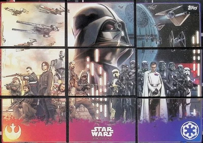 2016 Topps Star Wars: Rogue One UK Complete Puzzle 9x Cards (4) - Image 1 of 3