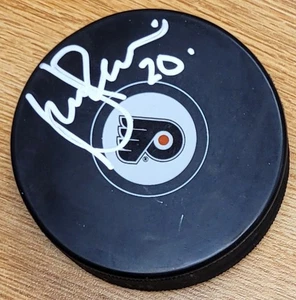 Disco de hockey autografiado Dave Poulin Philadelphia Flyers - con certificado de autenticidad - Imagen 1 de 1