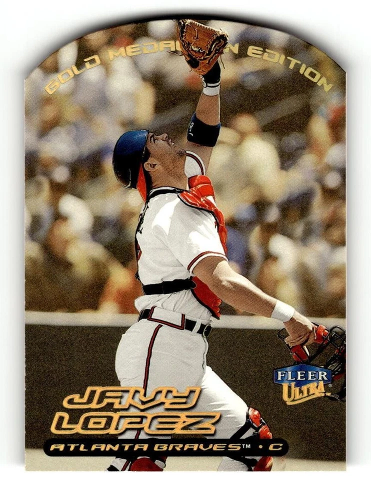 2000 Ultra #42G Javy Lopez Gold Medallion - Image 1 of 2