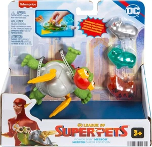 DC League of Super-Pets Power Spin Merton The Turtle Fisher-Price Figure Set - Foto 1 di 6