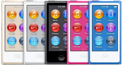 Apple iPod Nano 7th Generation 16GB Gold Blue Silver Gray Black Purple Pink USED - Image 1 of 3