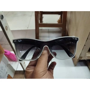 Ray-Ban Blaze 4440 Clear Matte Sunglasses with Black Gradient Lenses - Picture 1 of 4