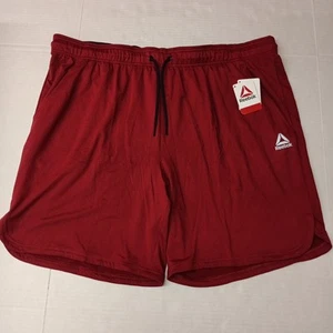 Reebok Delta Core Shorts Men’s Size 3XL XXXL Red With Pockets NWT - Picture 1 of 6