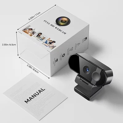 Webcam Autofocus 2K 8MP Con Microfono Web Camera Full HD 1080P Computer Laptop W - Immagine 1 di 4