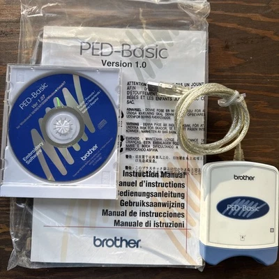 BROTHER PED-Basic NO DISK, Drive CD Manual Only Embroidery Design Software 1.07 - Image 1 of 4