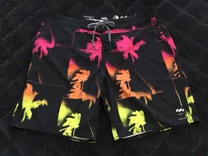 Nuevo Board Shorts BILLABONG x ANDY WARHOL, 34, PALMERAS en NEGRO  - Imagen 1 de 6