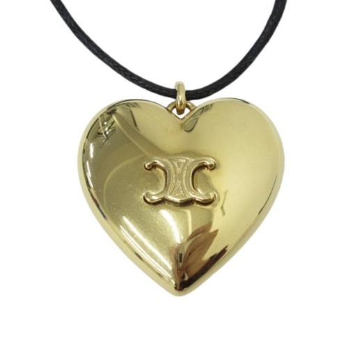 Y0716 Celine Collana Ciondolo Cuore Oro 24k Donna Usata Gioielli Lusso