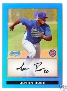 09 BOWMAN CHROME "BLUE REFRACTOR" JOVAN ROSA RC #/150