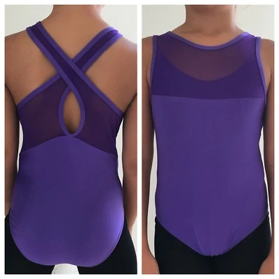 Ballet Leotard.Dance Costume.Purple.Age 7-12 Years.Fast UK.Gymnastics - Image 1 of 4