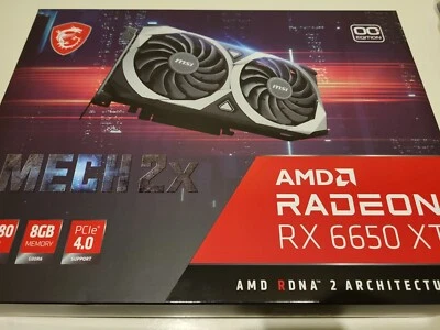 MSI AMD Radeon RX 6650 XT MECH 2X OC 8GB Graphics Card - Image 1 of 3