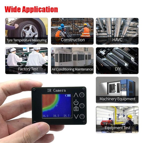 Produktbild von Helilyco Hand-Wärmebildkamera – 24x32 Pixel, -40 Bis +300 °C, 4″ LCD, USB, Für Elektronik & Auto
