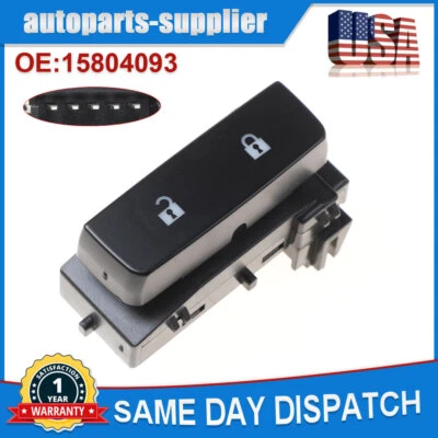 适用于 2007 - 2013 雪佛兰索罗德 1500 LH 司机电源门锁开关 15804093 — 第 1/4 张图片