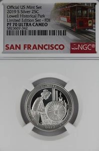 2019 S Silver 25C Lowell Limited Edition Set - NGC PF70 UltraCam FDI - Picture 1 of 4