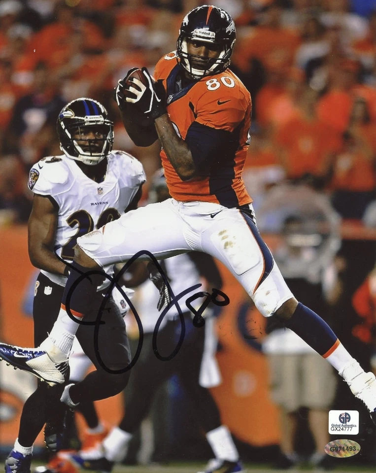 Julius Thomas Signed 8x10 Photo Autographed Auto GA GAI COA Broncos Dolphins - Image 1 of 1