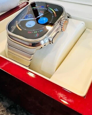 CUSTOM Apple Watch ULTRA 2 49mm Diamond Polished Mirror Finish Link Band - Image 1 of 4