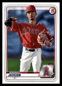 2020 Bowman Draft Jeremiah Jackson   BD-169 Los Angeles Angels