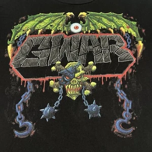 Camiseta Negra Gwar Tour XL Concierto de Rock Guitarra de Metal Calavera Monstruo Horror Gore - Imagen 1 de 6