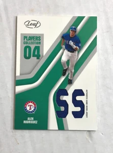 ALEX RODRIGUEZ 2004 Leaf Players Collection GREEN SP DUAL GU BLUE JERSEYS! NICE! - Picture 1 of 1