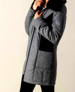 Longjacke in Wolloptik "grau melange" Gr. 50, UVP:94,99€ - Bild 1 von 1