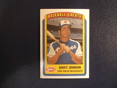 1990 Swell Baseball Greats Davey Johnson Card # 61 - Image 1 of 2